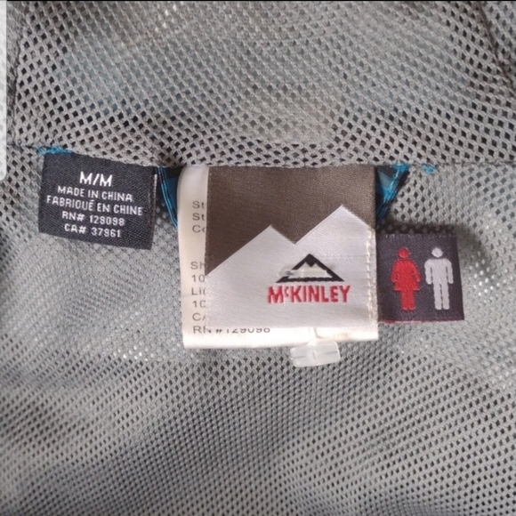 NwoT Waterproof Windproof Breathable Teal McKinley light jacket w/Mesh Lining - Picture 6 of 7
